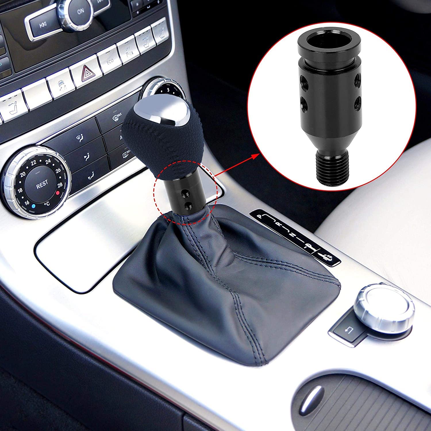 Amazon.co.jp: XYWHPGV 非ねじ式シフター用ユニバーサルギアシフトノブ